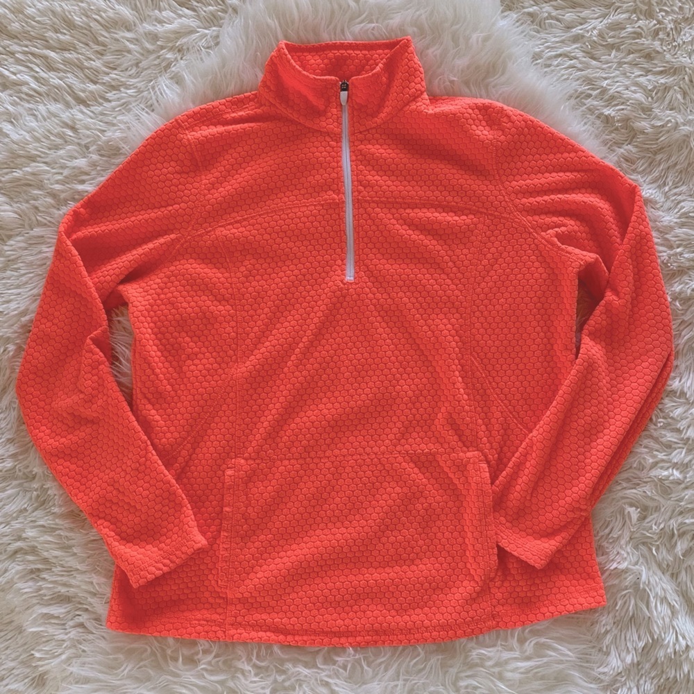 Tek Gear Neon 1/4 Zip Fleece, size XL